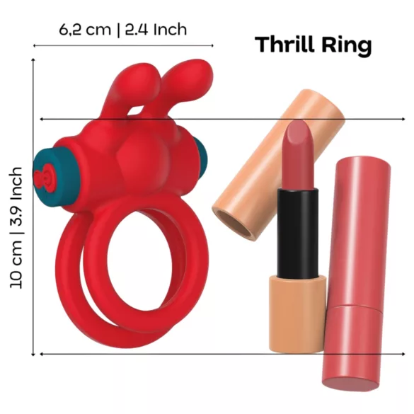Dreamtoys Love Signal - anel peniano vibratório (vermelho)
