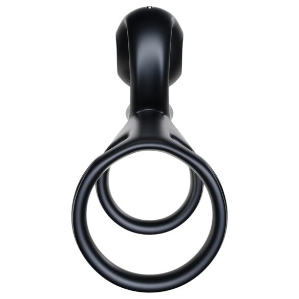 Snail Vibe Jovi - anel peniano com vibrador para casais - silicone preto