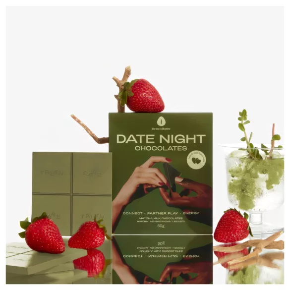 The Oh Collective Date Night Matcha - chocolate de matcha e morango para casais (50 g)