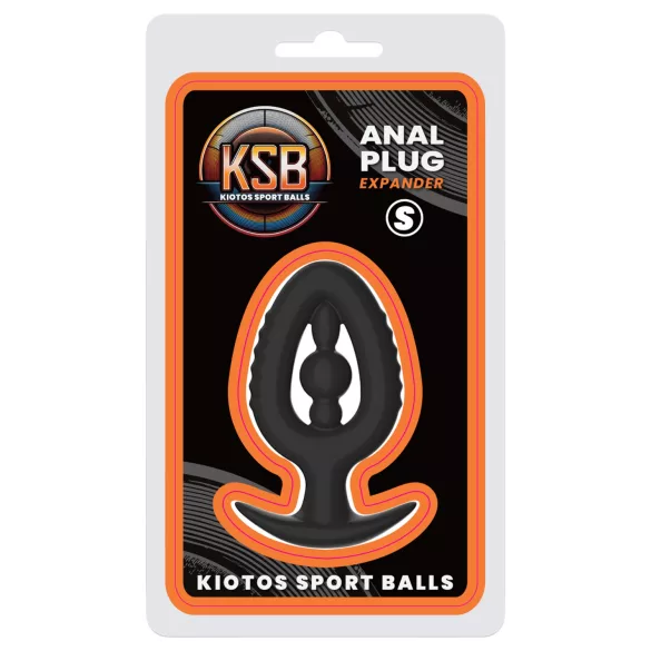 Kiotos - plug anal de silicone com dilatador P (preto)