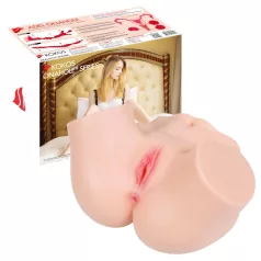   Kokos Adel Onahole - masturbador em formato de torso realista (cor natural)