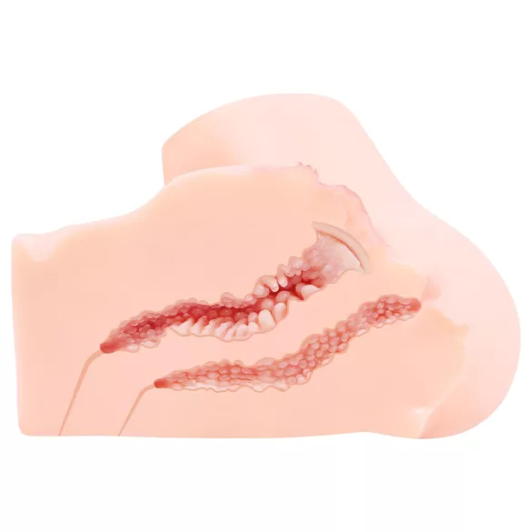 Kokos Onahole - torso masturbador realista (cor natural)