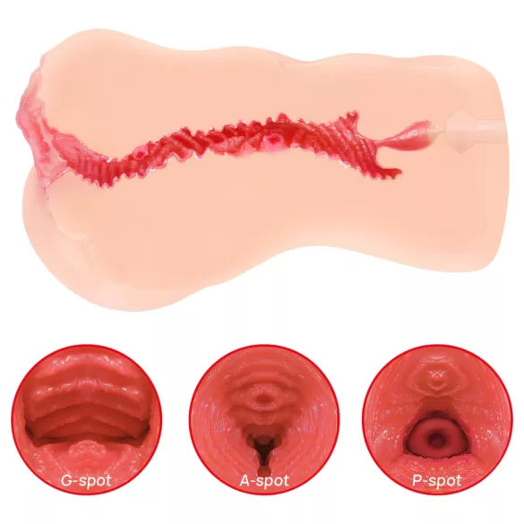 Kokos Onahole 001 XL - masturbador vaginal realista (cor natural)