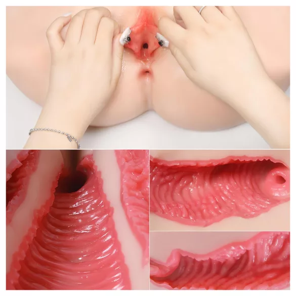 Kokos Vanilla 004 - masturbador torso realístico - cor natural