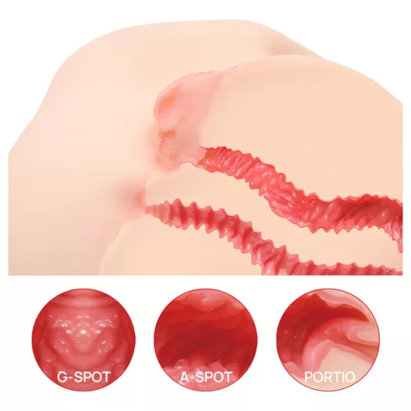 Kokos Vanilla 004 - masturbador torso realístico - cor natural