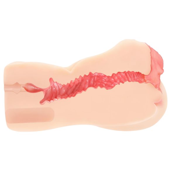 Kokos Onahole 004 - masturbador vagina dupla camada - cor natural