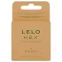 LELO Hex Organic - preservativo ultra fino - látex - caixa com 3