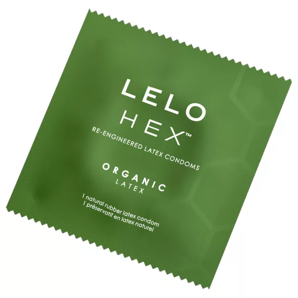 LELO Hex Organic - preservativo ultra fino - látex - caixa com 3