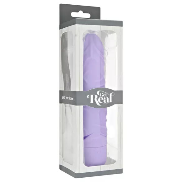 Classic Get Real - vibrador realístico silicone roxo