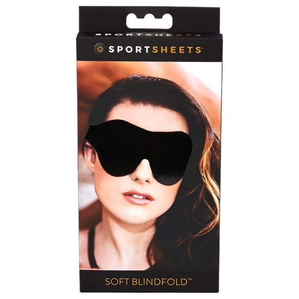 Sportsheets - máscara para os olhos elástica macia - preto