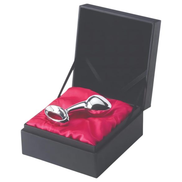 Njoy M - plug anal médio - metal prateado