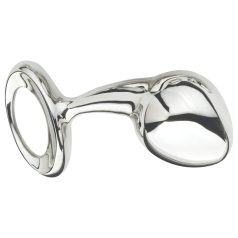 Njoy - plug anal grande em metal - prata