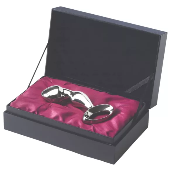 Njoy Pfun Plug - plug prostático masculino em metal - prateado