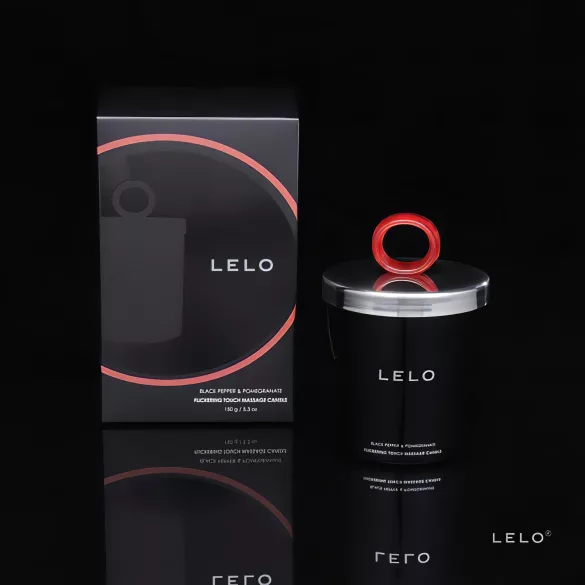 LELO - vela de massagem - romã e pimenta preta - 150g