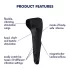 Satisfyer Men Wand - vibrador peniano recarregável à prova d'água - preto