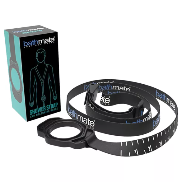Bathmate Shower Strap - cinta medidora de suporte para bomba (preta)