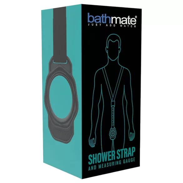 Bathmate Shower Strap - cinta medidora de suporte para bomba (preta)