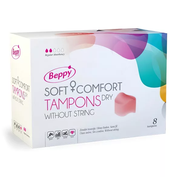 Beppy - tampão para a menstruação adequado para relações íntimas (8 unid.) - seco