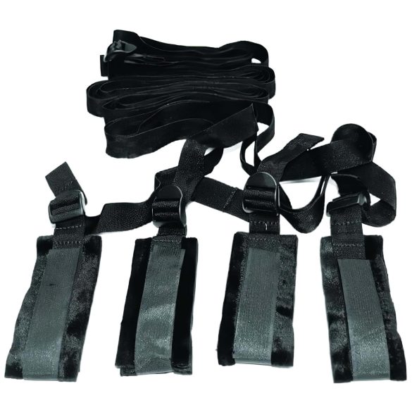 S&M - kit bondage para cama - restrição - preto