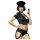 Obsessive - fantasia policial feminina - conjunto - tamanho S/M
