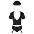 Obsessive - fantasia policial feminina - conjunto - tamanho S/M