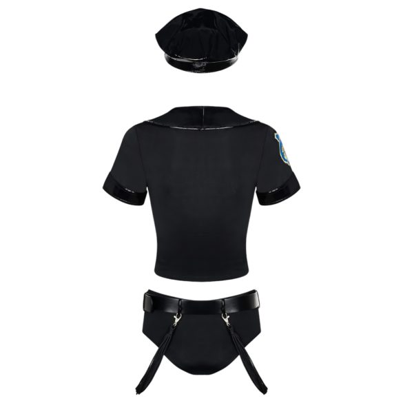 Obsessive - fantasia policial feminina - conjunto - tamanho S/M
