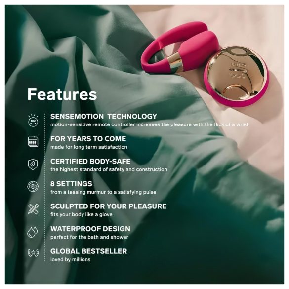 LELO Tiani 3 - vibrador casal - controle remoto - silicone roxo