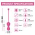 Magic Motion Kegel Master - Duo de bolas de geisha inteligentes (rosa)