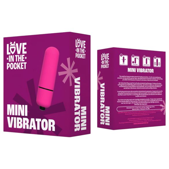 Love Bullet - mini vibrador à prova d'água - rosa