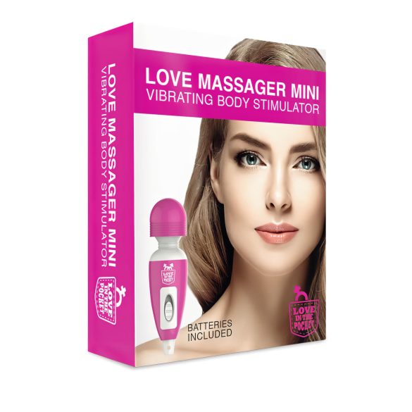 Love Wand - vibrador massageador mini - recarregável silicone rosa