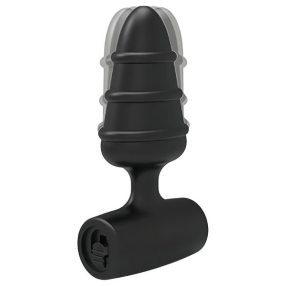 Love Plug - vibrador anal pequeno - silicone preto