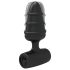 Love Plug - vibrador anal pequeno - silicone preto