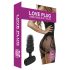 Love Plug - vibrador anal pequeno - silicone preto