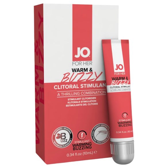 JO WARM & BUZZY - gel estimulante clitóris feminino - 10ml