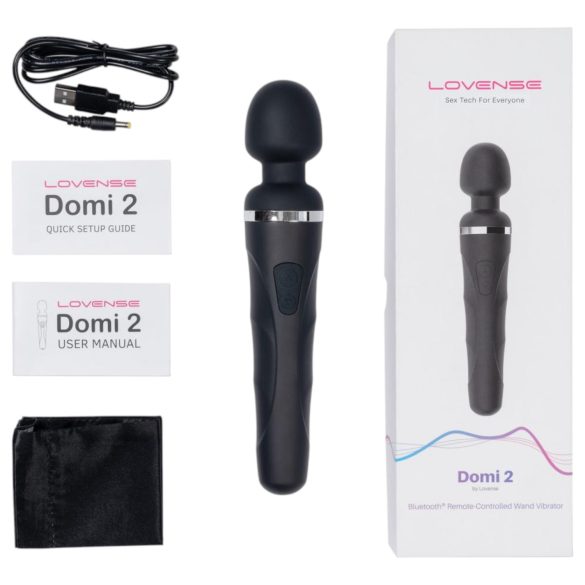 Lovense - Vibrador massageador recarregável Domi 2 - preto