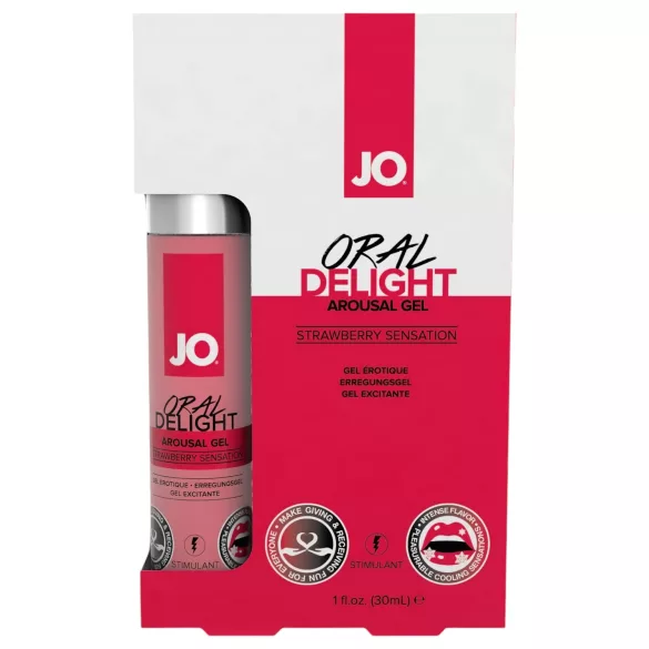 System JO - lubrificante comestível refrescante - sabor morango 30ml