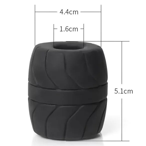 SilaSkin - anel peniano e extensor de testículos - silicone branco