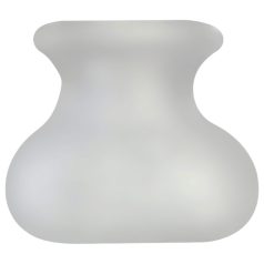   Perfect Fit - anel escrotal com saco e extensor - XL transparente