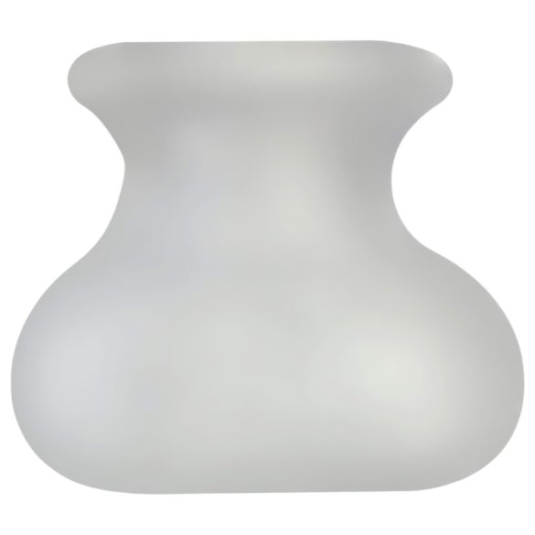 Perfect Fit - anel escrotal com saco e extensor - XL transparente