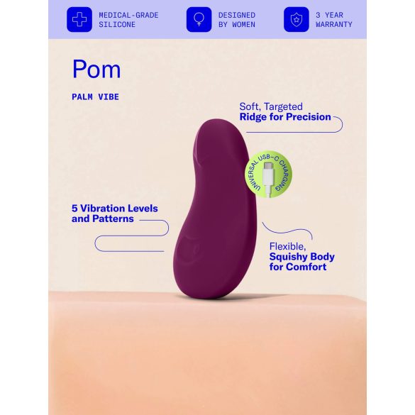 Dame Pom - vibrador recarregável para clitóris (roxo)