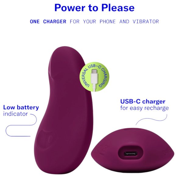 Dame Pom - vibrador recarregável para clitóris (roxo)