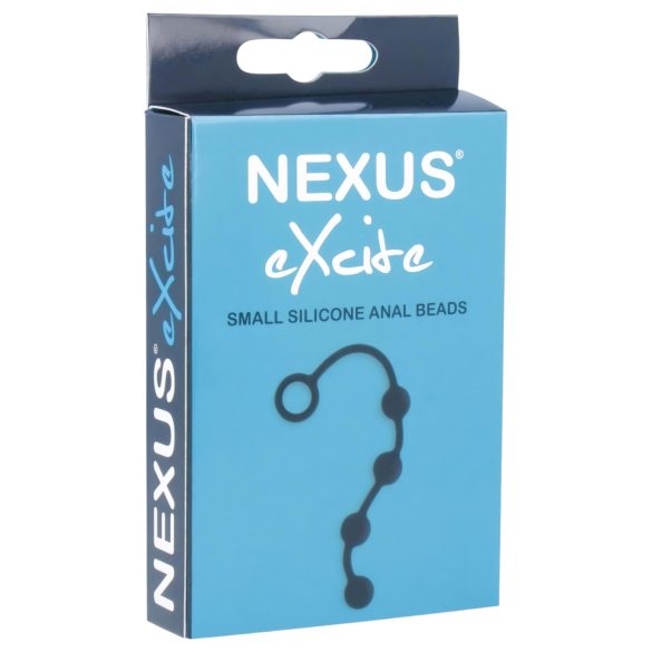 Nexus Excite - plug anal com 4 esferas - silicone preto pequeno