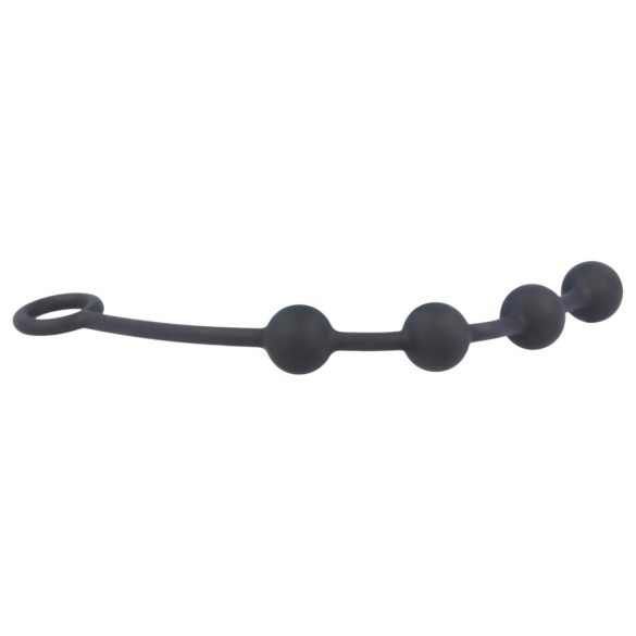 Nexus Excite - plug anal com 4 esferas - silicone preto pequeno