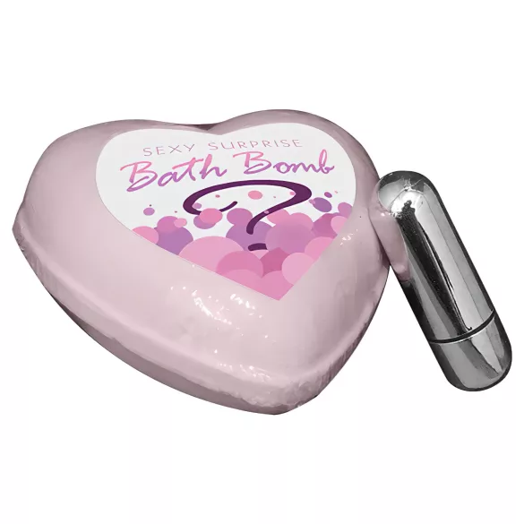 Kheper Games - mini vibrador escondido em bomba de banho - champanhe morango