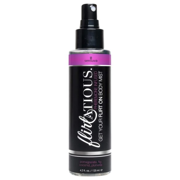Sensuva Flirtatious - spray corporal com feromônio - romã e coco (125ml)