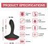 Magic Motion Solstice - vibrador de próstata inteligente recarregável preto
