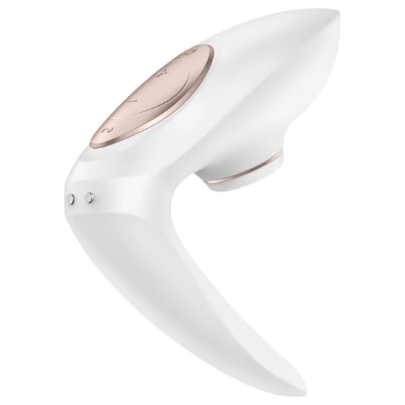 Satisfyer Pro 4 Couples - vibrador casal sucção recarregável - branco