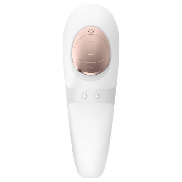 Satisfyer Pro 4 Couples - vibrador casal sucção recarregável - branco