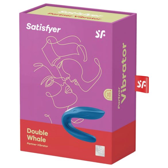 Satisfyer Baleia Dupla - Vibrador para Casais com 2 Motores (Azul)