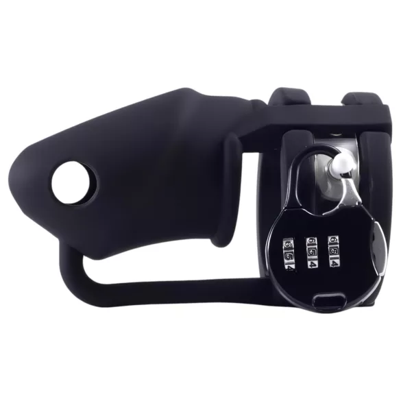 LOCK A WILLY - jaula peniana com cadeado - silicone preto